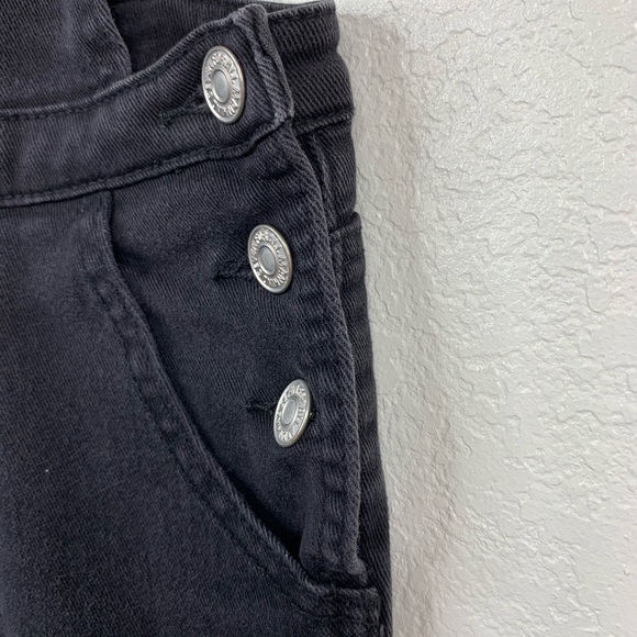 7 for all mankind Black denim overalls Size: 12 - Picture 6 of 7